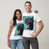Jaguar - Schwarzer Panther T-Shirt (Unisex)
