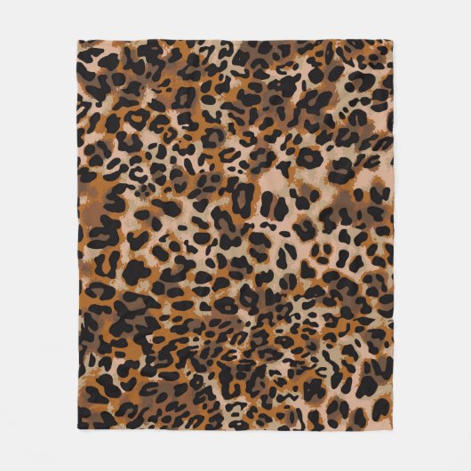 Jaguar Skin: Tierquälendes Muster Fleecedecke (Vorderseite)