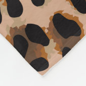 Jaguar Skin: Tierquälendes Muster Fleecedecke (Ecke)