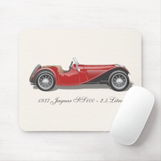 Jaguar SS100 Mousepad (Mit Mouse)