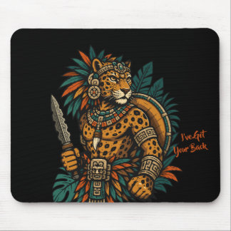 Jaguar-Stammeskrieger Vintage Mousepad