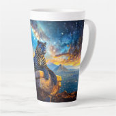 Jaguar Stargazer Design von Rich AMeN Gill Milchtasse (Rechte Ecke)