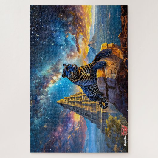 Jaguar Stargazer Design von Rich AMeN Gill Puzzle (Vertikal)