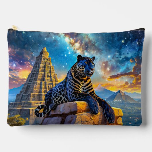 Jaguar Stargazer Design von Rich AMeN Gill Zubehörtasche (Vorderseite)