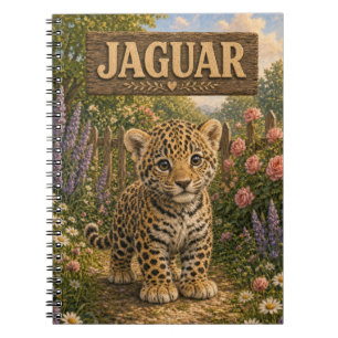 Jaguar Süße Baby-Geschichtenbuch-Nursery-Tier Notizblock