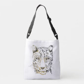 Jaguar-Taschen-Tasche Tragetaschen Mit Langen Trägern (Rückseite)