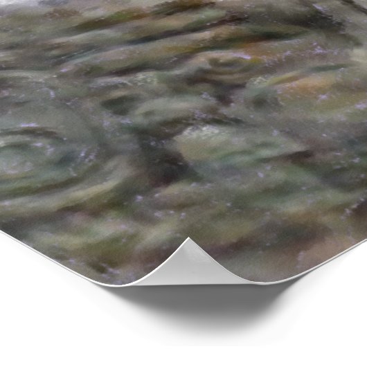 Jaguar und Mayan Temple Poster (Ecke)