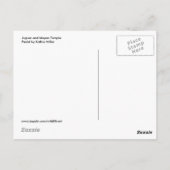 Jaguar und Mayan Temple Postkarte (Rückseite)