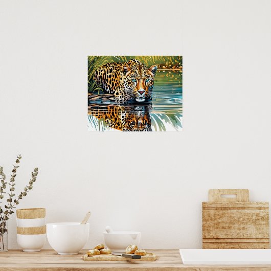 Jaguar Ungerahmtes Poster oder sofortiger Download (Küche)