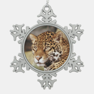Jaguar-Verzierung Schneeflocken Zinn-Ornament