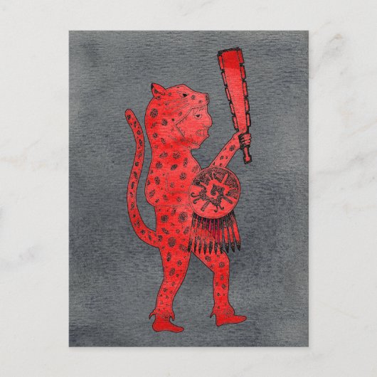 Jaguar Warrior Postcard Postkarte (Vorderseite)
