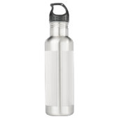 Jaguar Watercolor Edelstahlflasche (Rückseite)