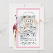 Jaguar Watercolor Einladung (Vorderseite)