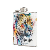 Jaguar Watercolor Flachmann (Links)