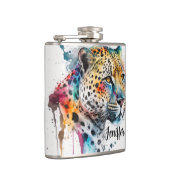 Jaguar Watercolor Flachmann (Rechts)