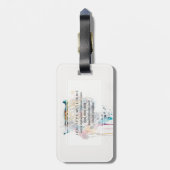 Jaguar Watercolor Gepäckanhänger (Rückseite vertikal)