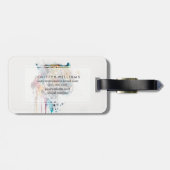 Jaguar Watercolor Gepäckanhänger (Rückseite horizontal)