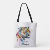 Jaguar Watercolor Tasche (Rückseite)