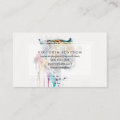 Jaguar Watercolor Visitenkarte (Rückseite)