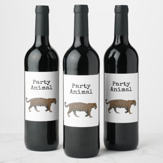Jaguar Weinetikett (Flaschen)