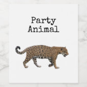 Jaguar Weinetikett (Einzelnes Label)