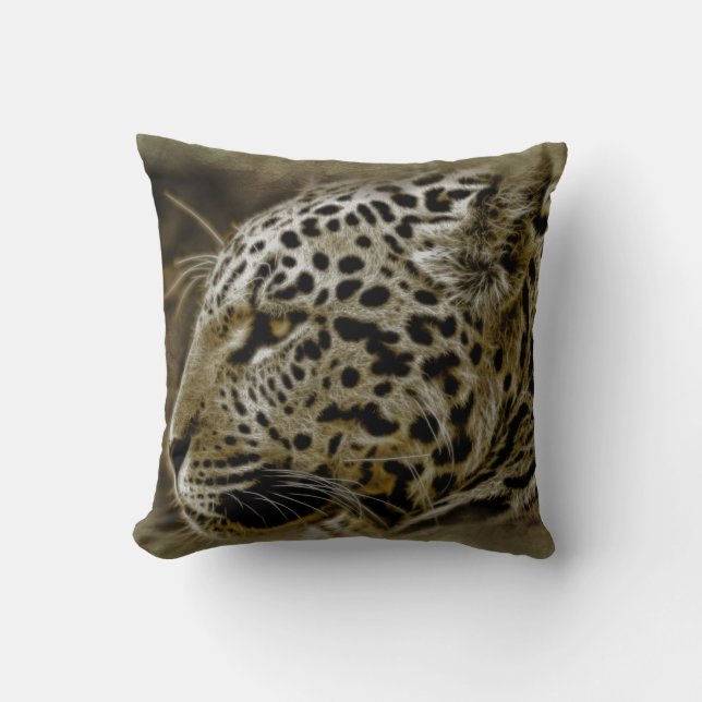 Jaguar Wild Animal Decorative Throw Kissen (Vorderseite)