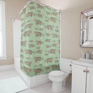 Jaguar Wild Animal Pattern Duschvorhang