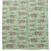 Jaguar Wild Animal Pattern Duschvorhang (Vorderseite)