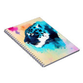 Jaguar Wild Nature Animal Color Art Malerei Notizblock (Rechte Seite)