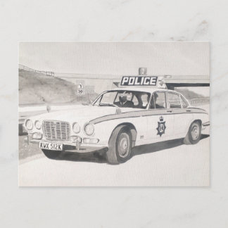 Jaguar XJ6 Postkarte