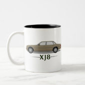 Jaguar XJ8 Einfaches Geschenk - Gold Zweifarbige Tasse (Links)