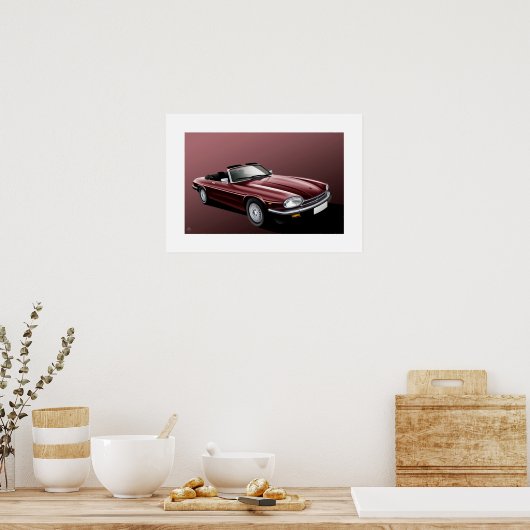 Jaguar XJ-S Convertible Poster (Küche)