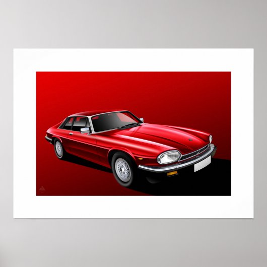 Jaguar XJ-S Poster (Vorne)