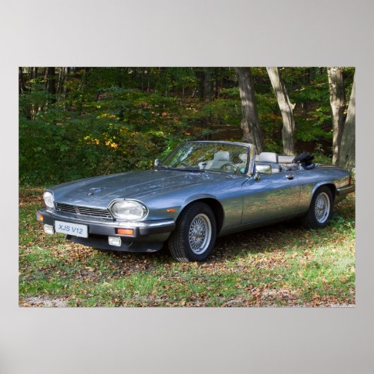 Jaguar XJS V12 Cabriolet Poster (Vorne)