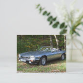 Jaguar XJS V12 Cabriolet Postkarte (Stehend Vorderseite)