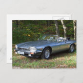 Jaguar XJS V12 Cabriolet Postkarte (Vorne/Hinten)