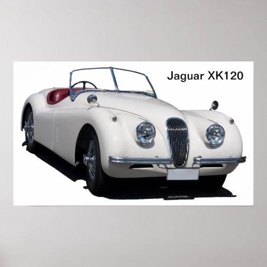 Jaguar XK120 Poster (Vorne)