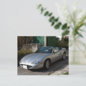 Jaguar XK8 Cabriolet Postkarte (Stehend Vorderseite)