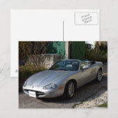 Jaguar XK8 Cabriolet Postkarte (Vorne/Hinten)