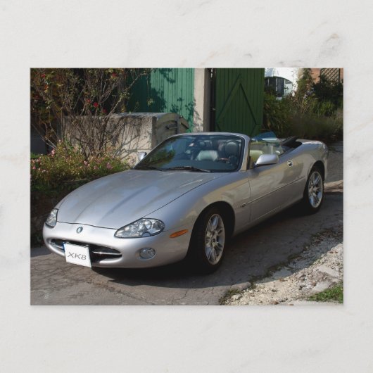 Jaguar XK8 Cabriolet Postkarte (Vorderseite)