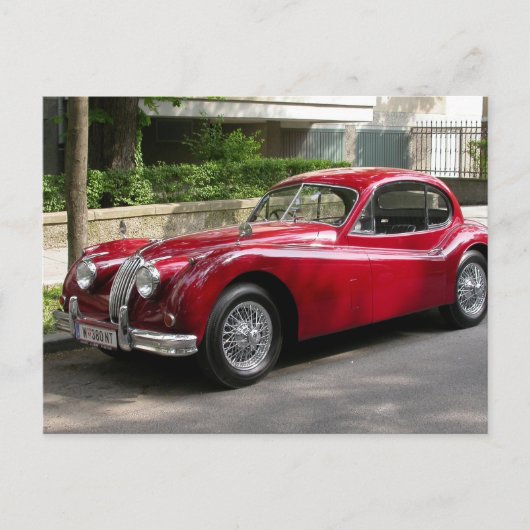 Jaguar XK 120 FHC Postkarte (Vorderseite)