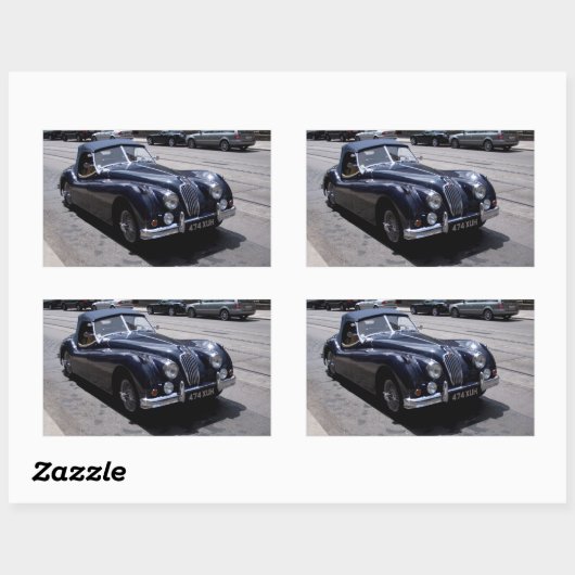 Jaguar XK Rechteckiger Aufkleber (Blatt)