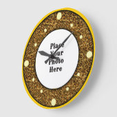 Jaguar Your Foto Wall Clock Große Wanduhr (Winkel)