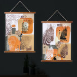 Jaguar Zebra Earth Tones Moderner Abstrakter Pop K Wandteppich Mit Holzrahmen<br><div class="desc">Moderne abstrakte Wand mit afrikanischem Zebra und südamerikanischen Jaguartieren und Bio Formen im Pop Art Portrait Stil. Cooles Mischmediendesign in Erdtönen aus goldfarbenem Sand, beige verbrannt orange und grün.</div>