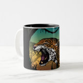 Jaguar Zweifarbige Tasse (Vorderseite Links)