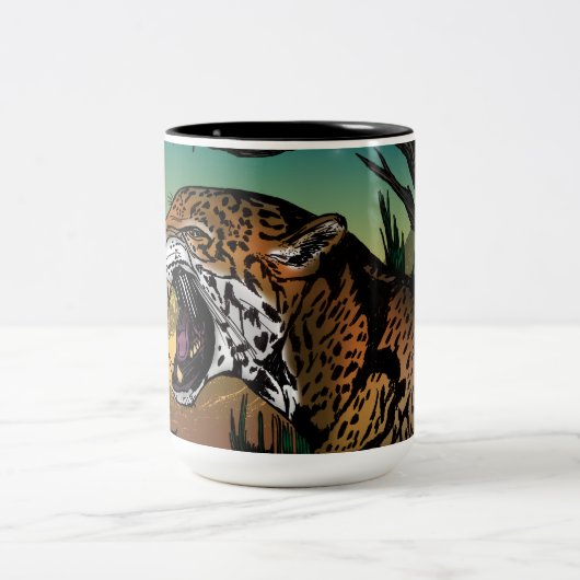 Jaguar Zweifarbige Tasse (Mittel)