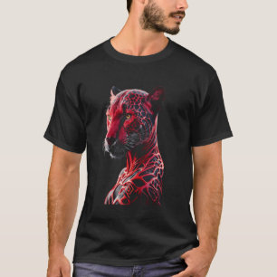 Jaguardruck Coole Katze Grafikdesign Grafik T-Shir T-Shirt