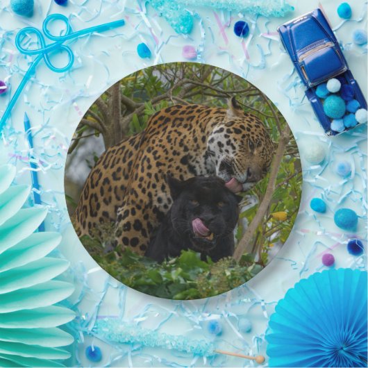 Jaguare in Liebe Pappteller (Party)