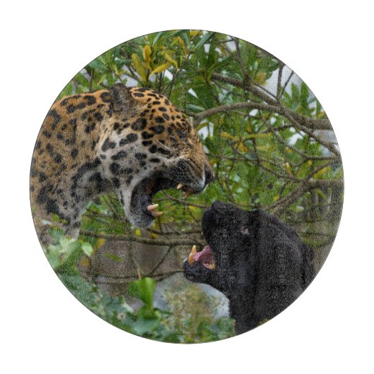 Jaguare in Liebe Schneidebrett (Vorderseite)