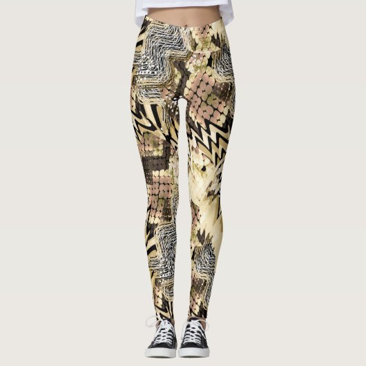 Jaguarhaut, Schlangen Leggings (Vorderseite)